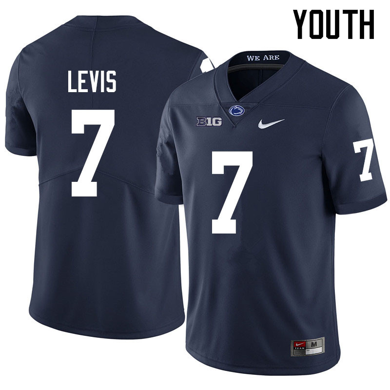 NCAA Nike Youth Penn State Nittany Lions Will Levis #7 College Football Authentic Navy Stitched Jersey UBT8698FS